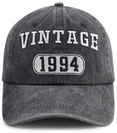 30th Birthday Gifts for Men Women, Funny Vintage 1994 Party Decorations Hat, Adjustable Embroidered 30 Year Old Birthday Baseball Cap for Husband Wife